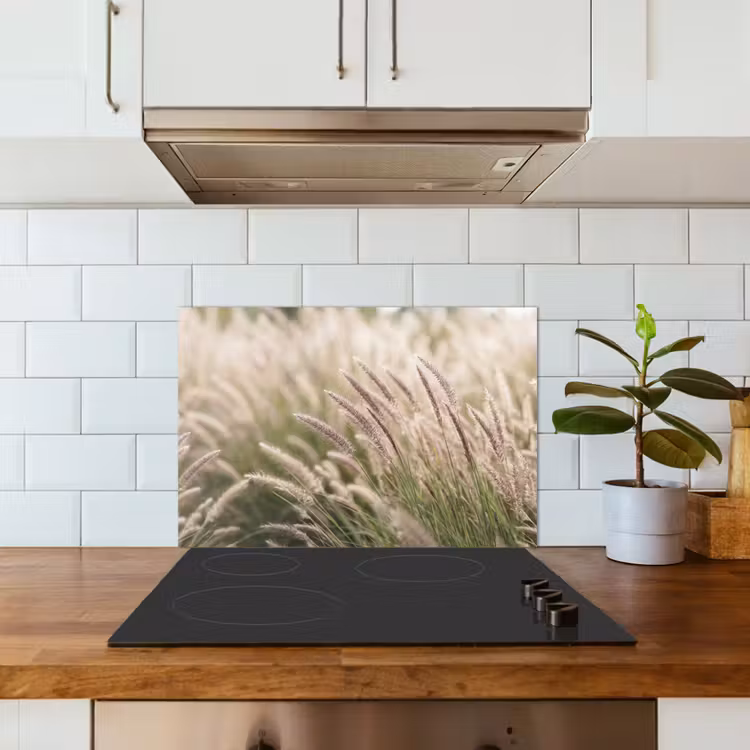 Spatscherm keuken - Gras - Close up - Groen — 6