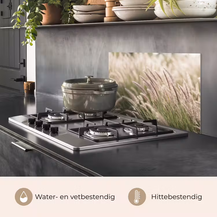 Spatscherm keuken - Gras - Close up - Groen — 7