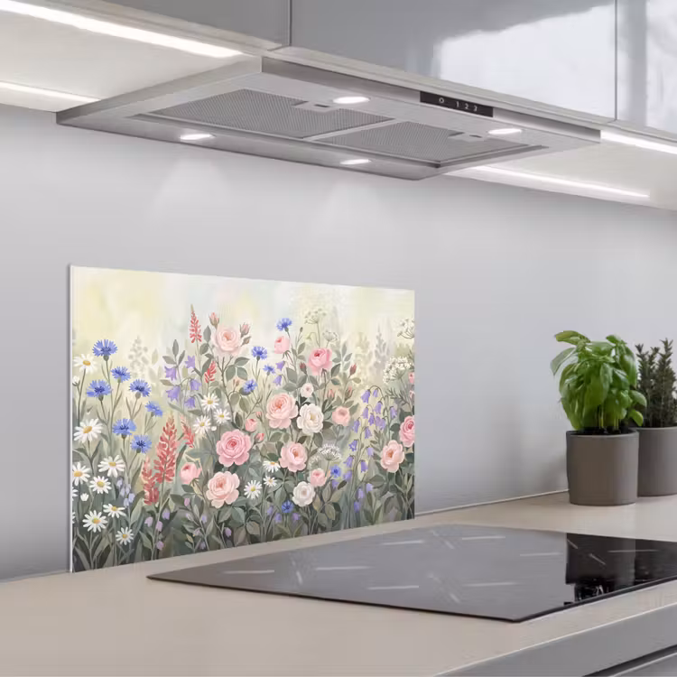 Spatscherm keuken - Bloemen - Tuin - Natuur - Kleurrijk — 5