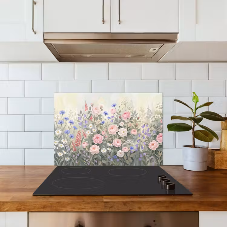 Spatscherm keuken - Bloemen - Tuin - Natuur - Kleurrijk — 6