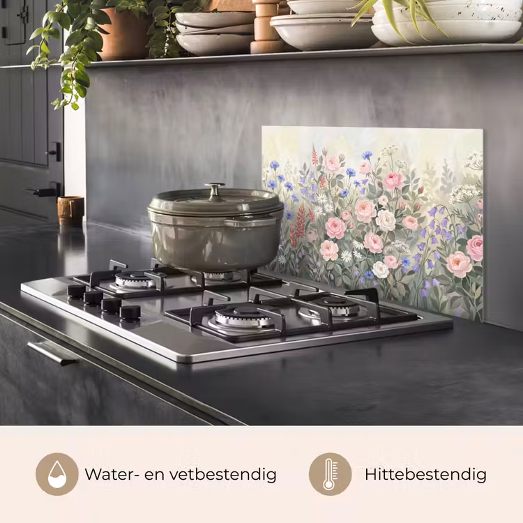 Spatscherm keuken - Bloemen - Tuin - Natuur - Kleurrijk — 7