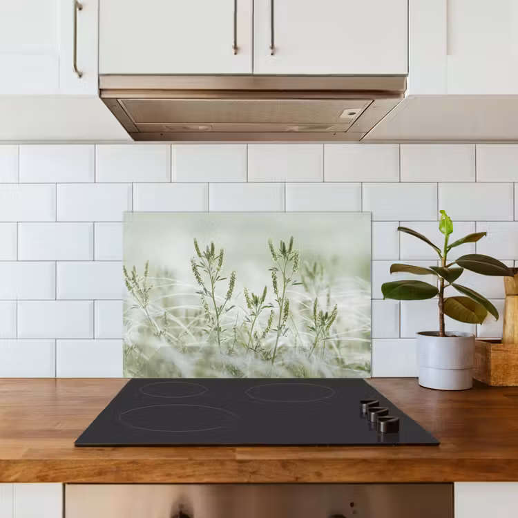 Spatscherm keuken - Grassen - Minimalistisch - Groen — 6