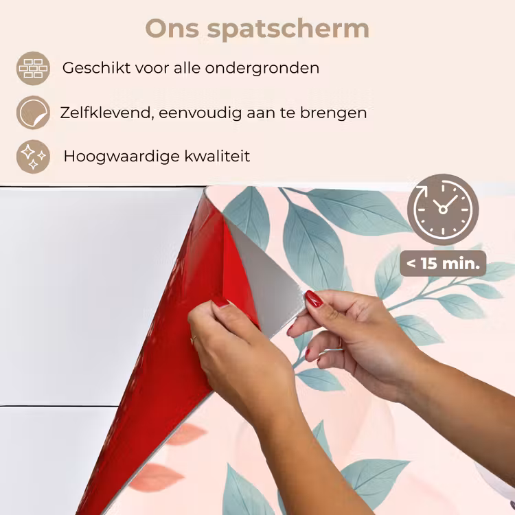 Spatscherm keuken - Kolibrie - Vliegen - Natuur - Illustratie - Kleurrijk — 4