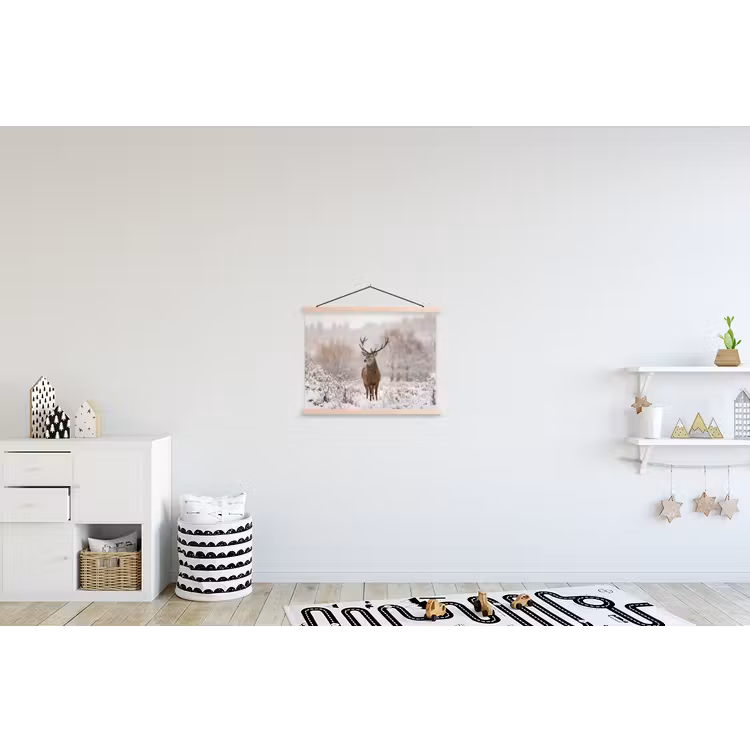 Schoolplaat - Edelhert - Bos - Sneeuw - Winter - Majestueus — 3