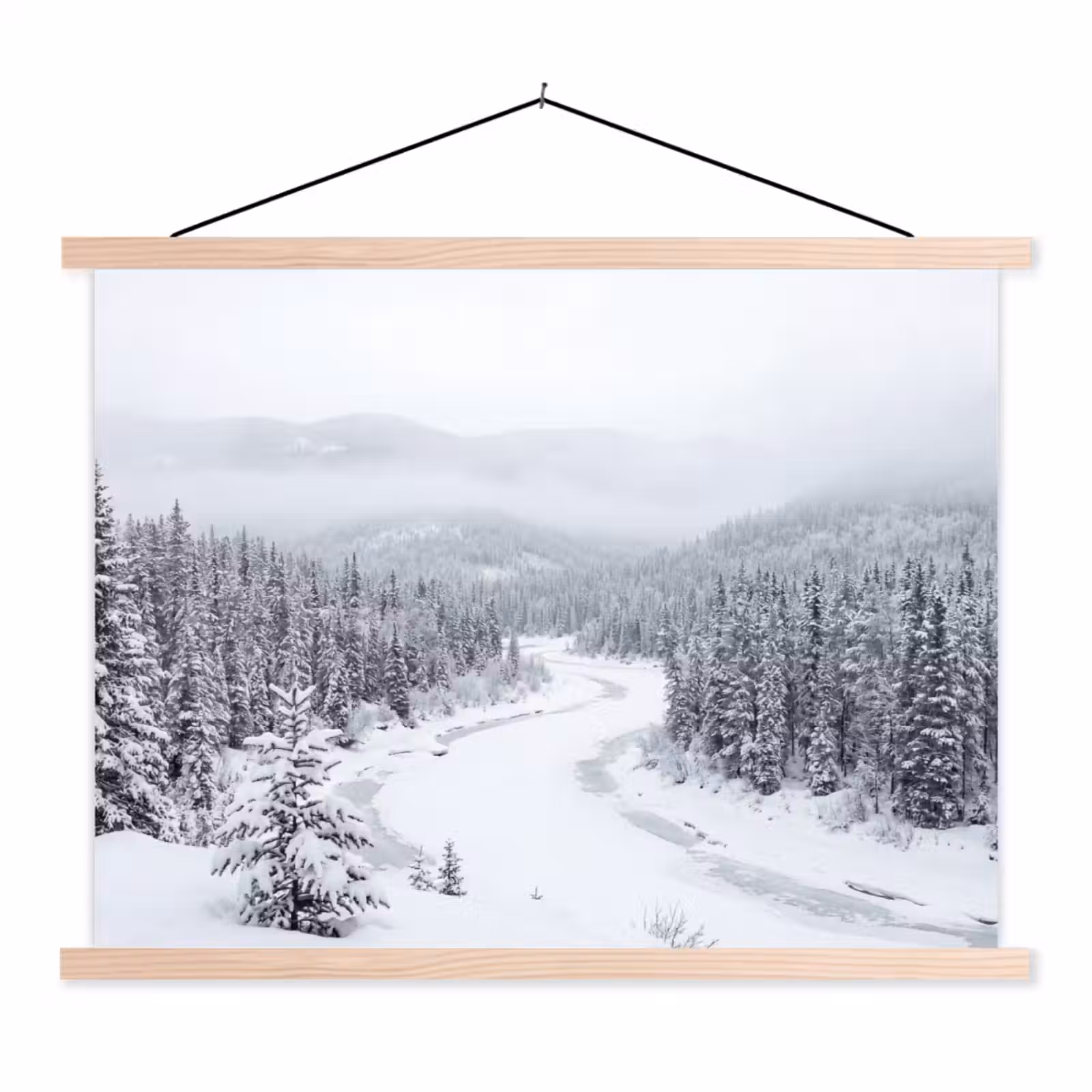 Schoolplaat - Rivier - Bevroren - Landschap - Winter — 1