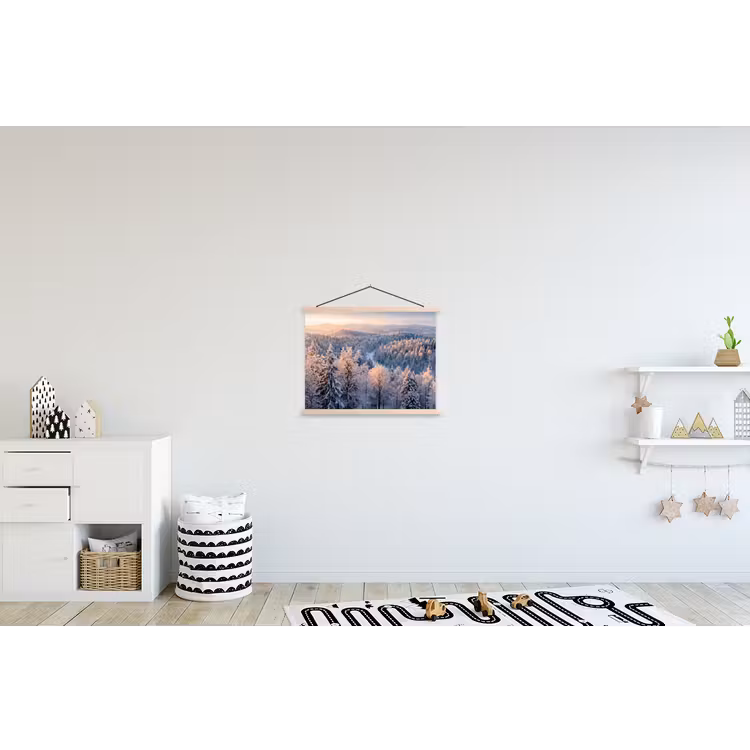Schoolplaat - Bos - Bergen - Goud - Winter - Warm — 3