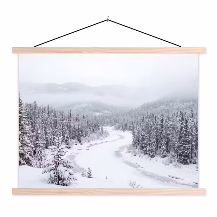 Schoolplaat - Rivier - Bevroren - Landschap - Winter — 1