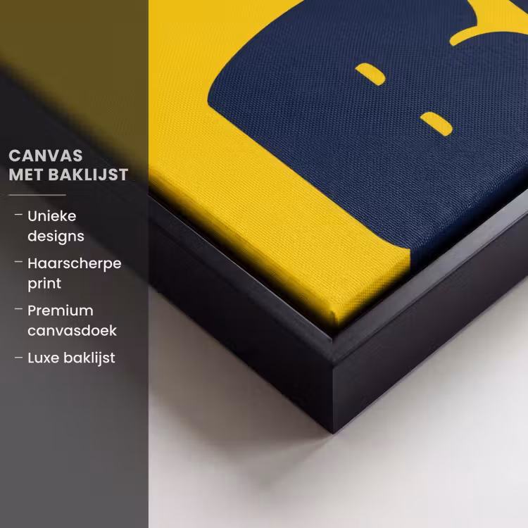 Canvas met lijst - Geel - Think big - Grafisch — 5