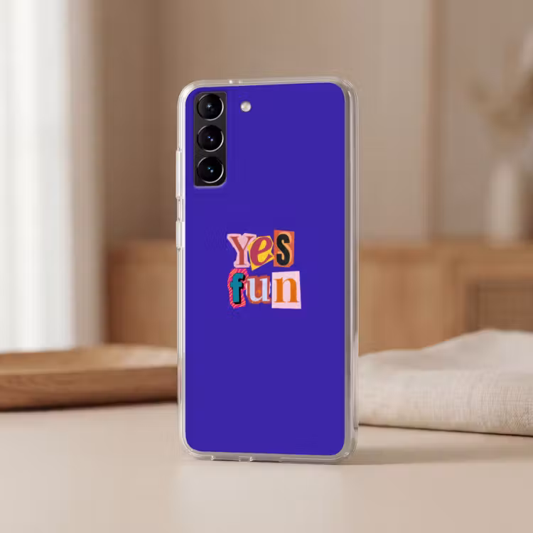 Telefoonhoesje Softcase - Yes fun - Kleurrijk - Collage-stijl — 2