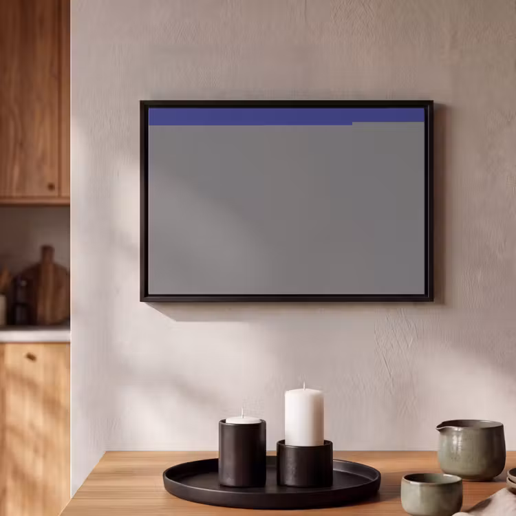 Canvas met lijst - Slow down you're doing fine - Ster - Blauw — 2