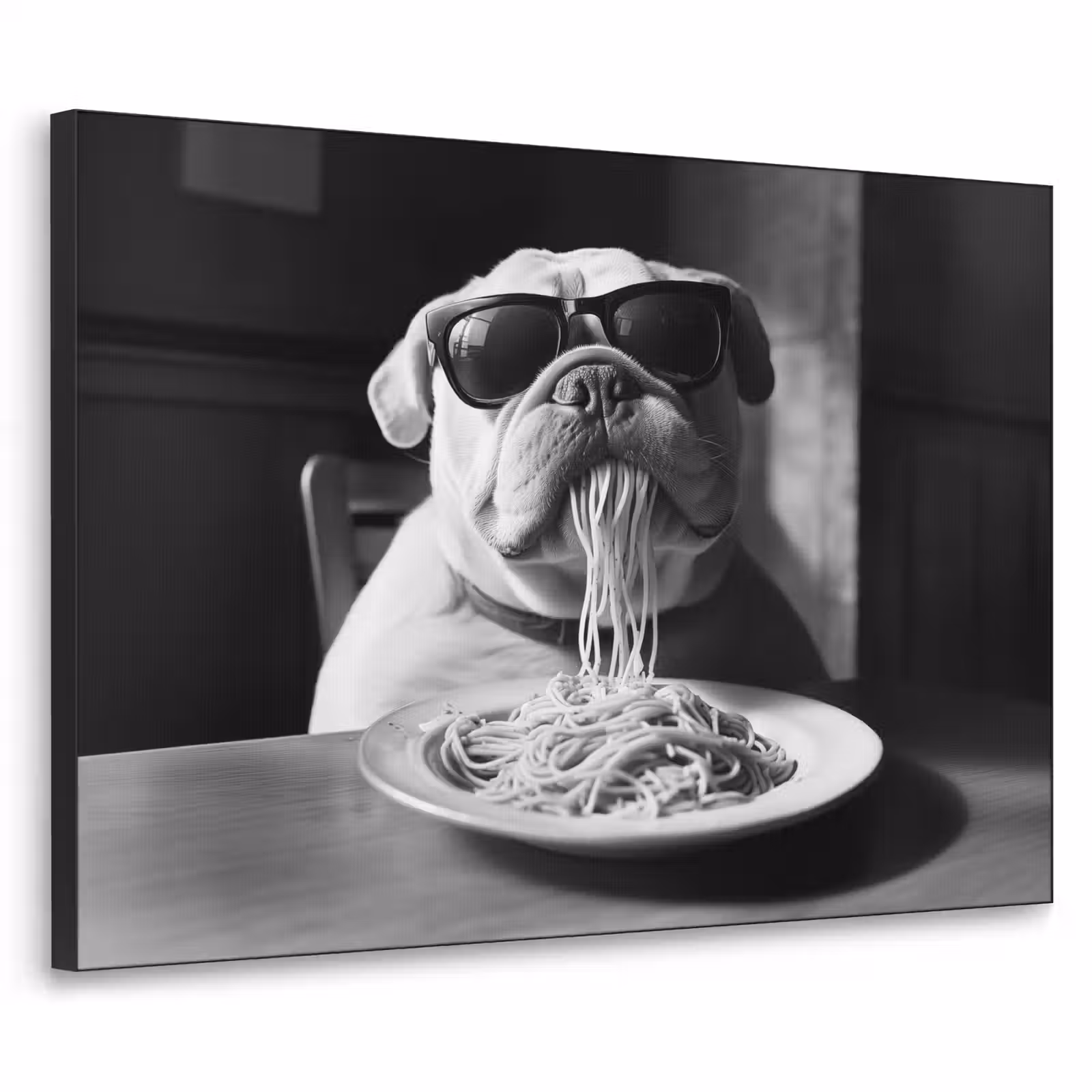 Art Frame - Hond - Bulldog - Pasta - Bril - Stoer - Dieren — 1