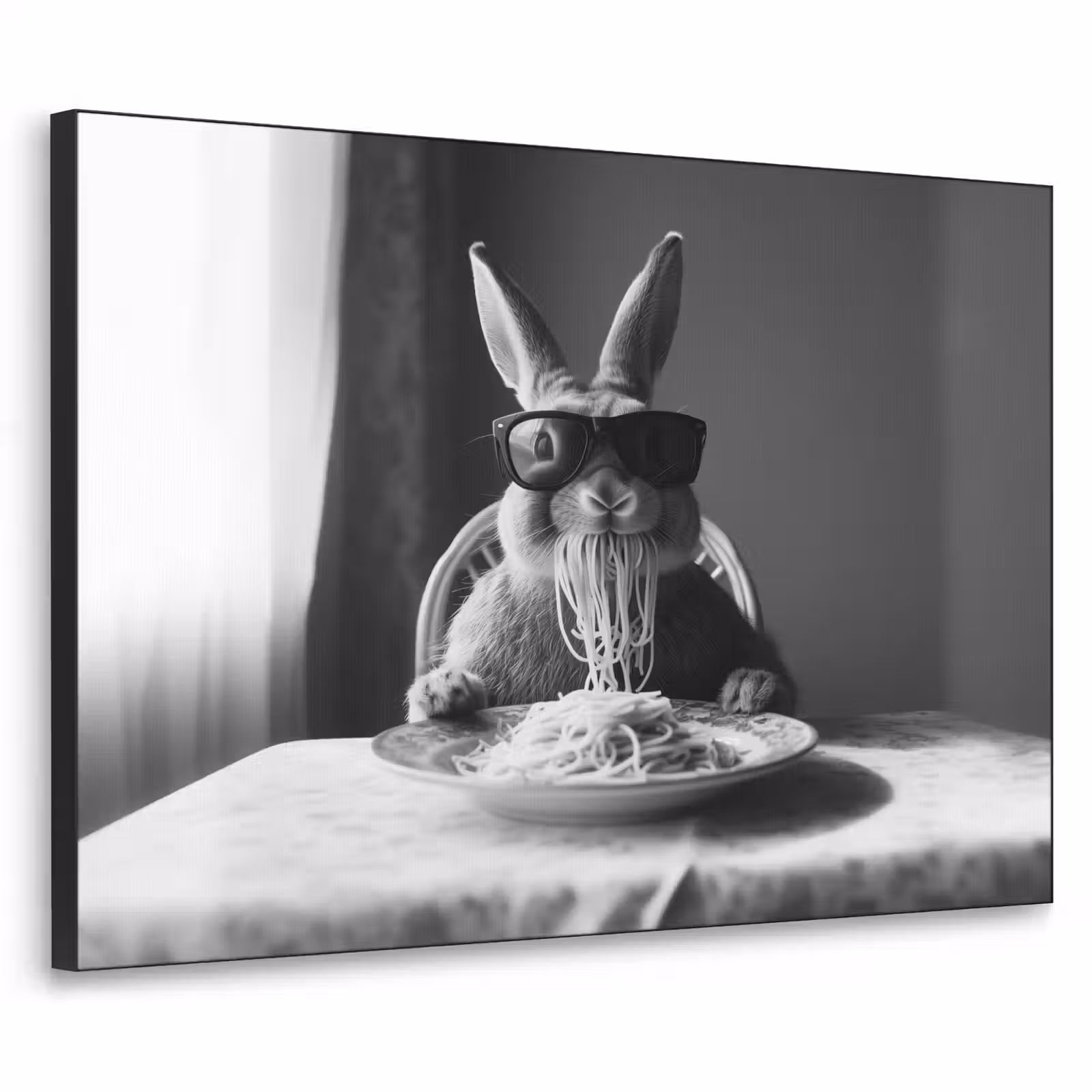Art Frame - Konijn - Bunny - Zonnebril - Tafelkleed - Pasta - Schattig — 1
