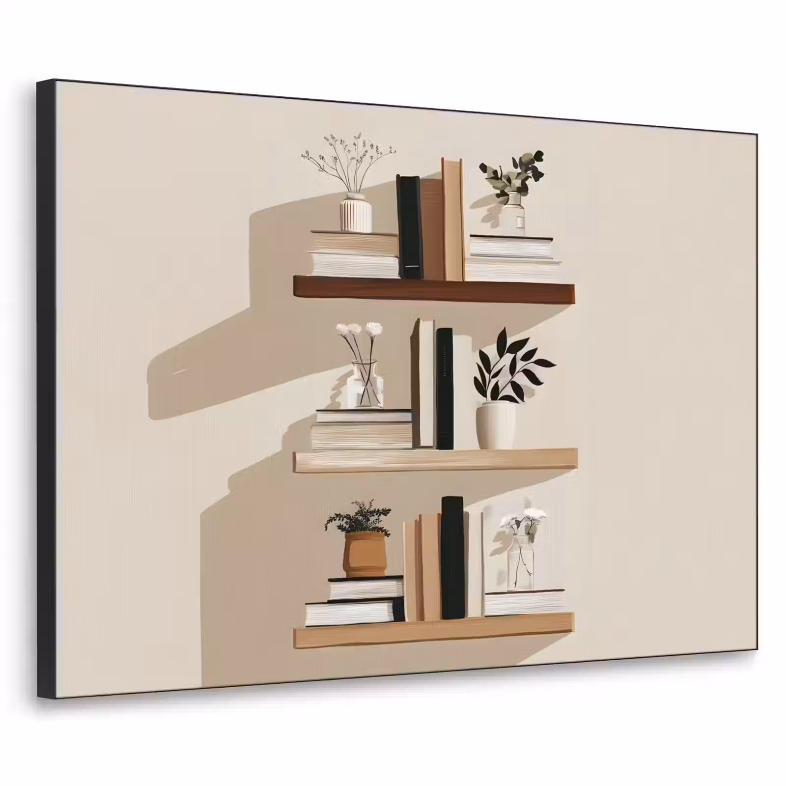 Art Frame - Plankjes - Boeken - Vaasjes - Planten — 1