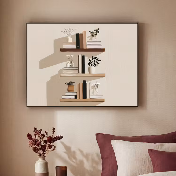 Art Frame - Plankjes - Boeken - Vaasjes - Planten — 3