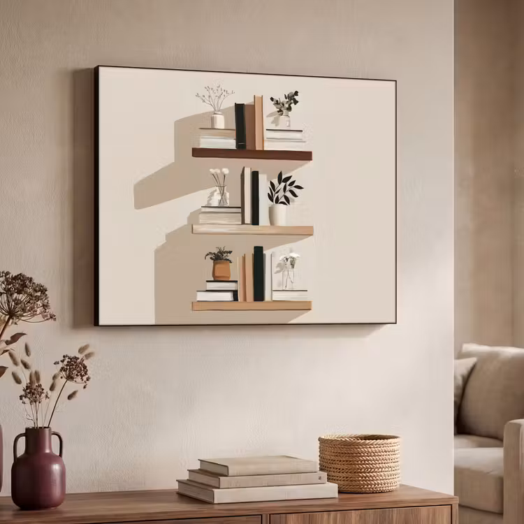 Art Frame - Plankjes - Boeken - Vaasjes - Planten — 7