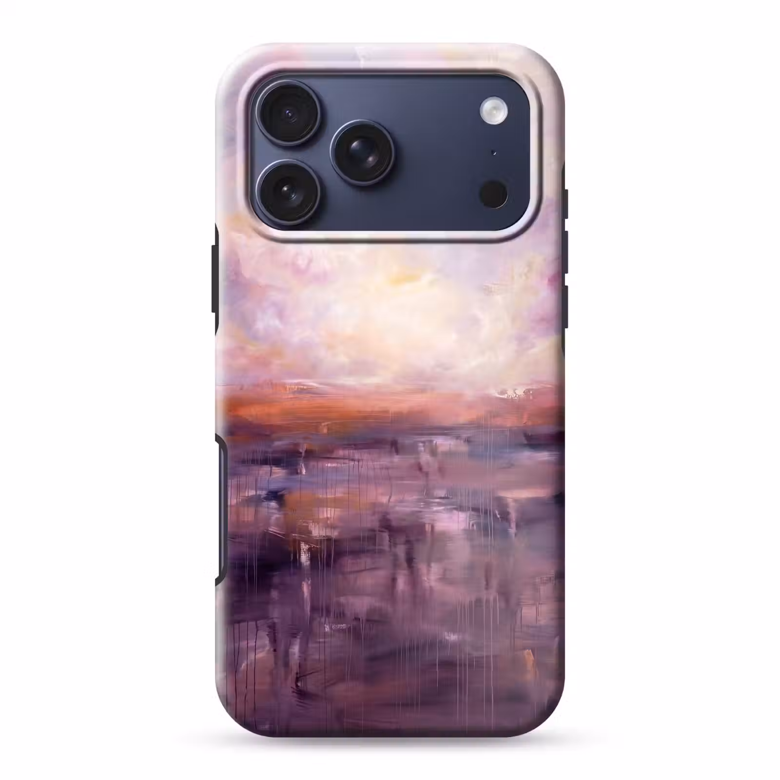 Telefoonhoesje Toughcase - Abstract - Landschap - Modern - Paars - Oranje — 1