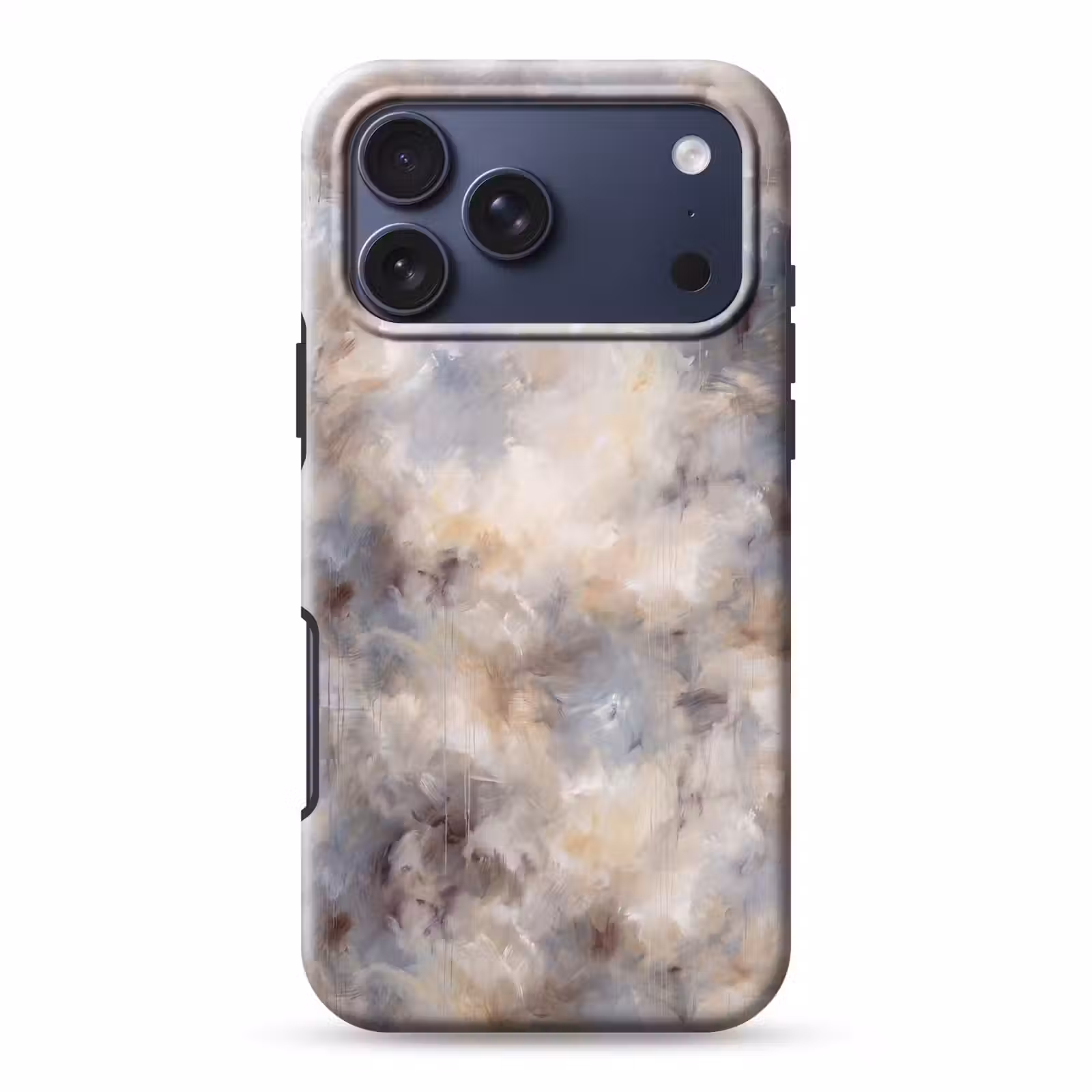 Telefoonhoesje Toughcase - Abstract - Wolken - Sfeervol - Beige - Grijs — 1