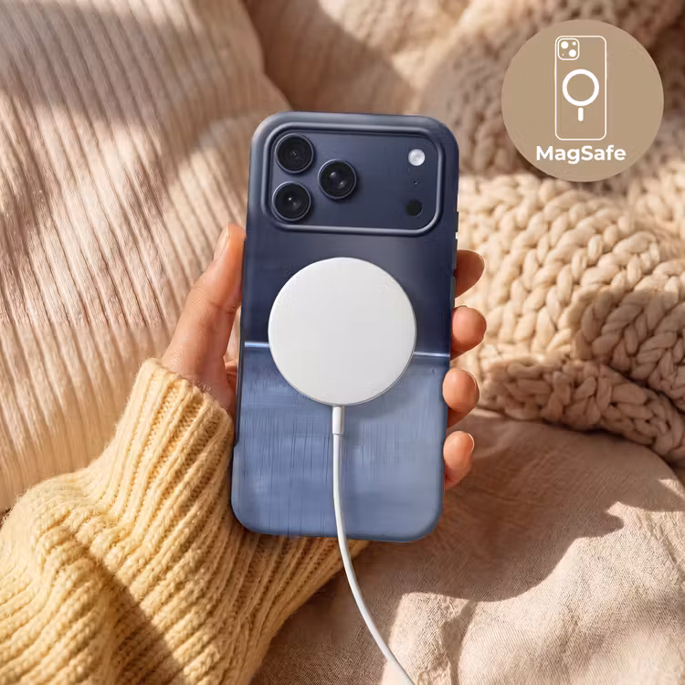 Telefoonhoesje Toughcase - Abstract - Horizontale lijn - Minimalistisch - Donkerblauw - Kunst — 8