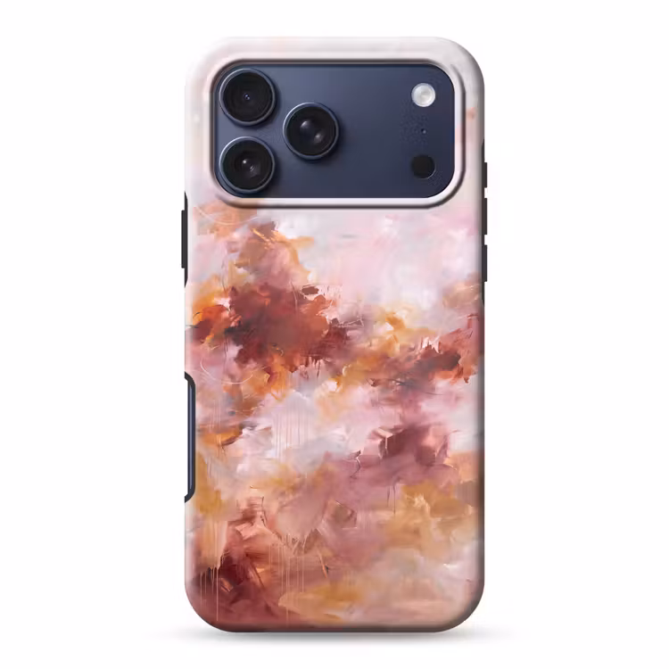 Telefoonhoesje Toughcase - Abstract - Kleurrijk - Kunst - Modern - Roze-Rood — 1