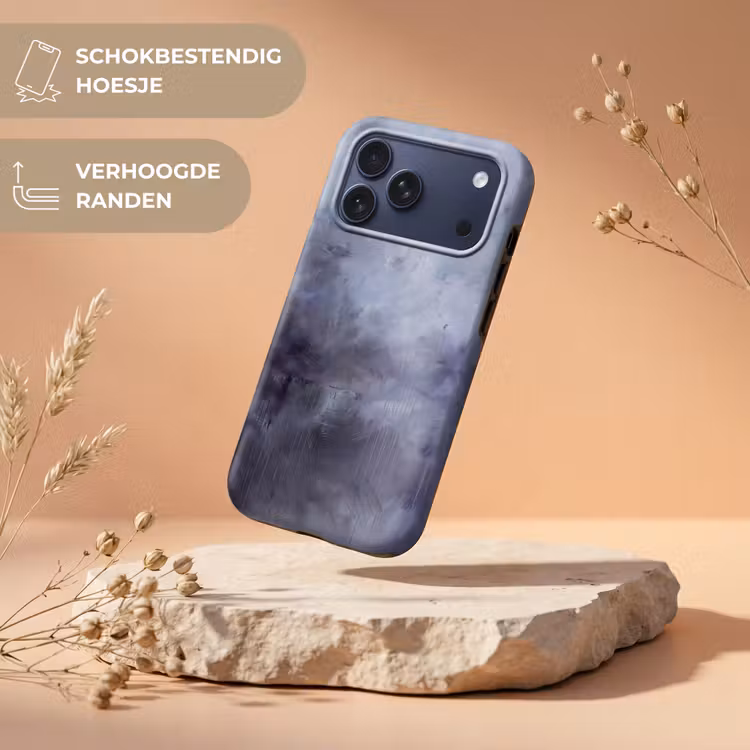 Telefoonhoesje Toughcase - Abstract - Kwaststreken - Modern - Kunst - Grijs — 5