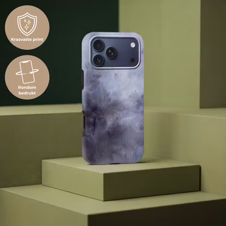 Telefoonhoesje Toughcase - Abstract - Kwaststreken - Modern - Kunst - Grijs — 7
