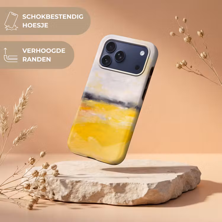 Telefoonhoesje Toughcase - Abstract - Landschap - Modern - Geel — 5