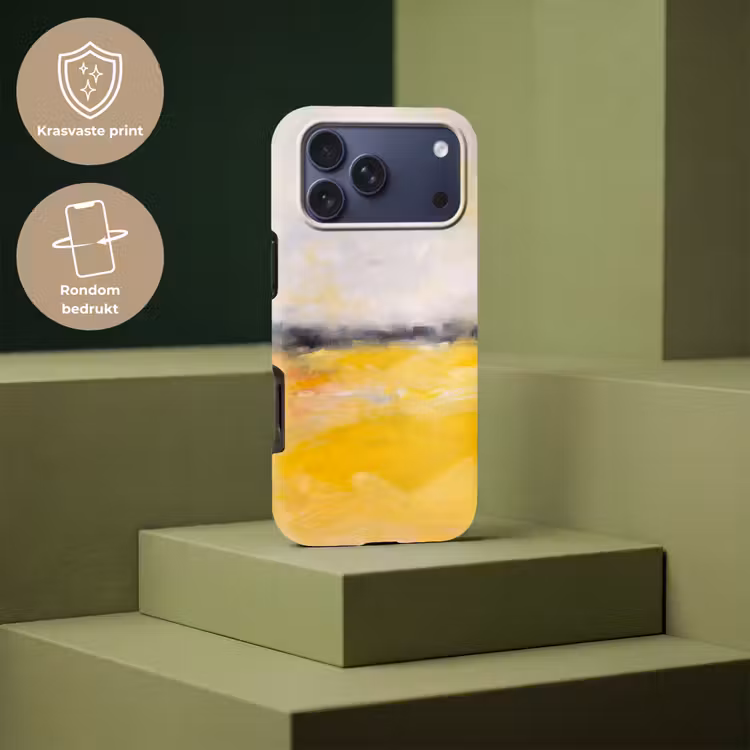 Telefoonhoesje Toughcase - Abstract - Landschap - Modern - Geel — 7
