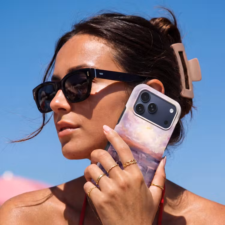 Telefoonhoesje Toughcase - Abstract - Landschap - Modern - Paars - Oranje — 6