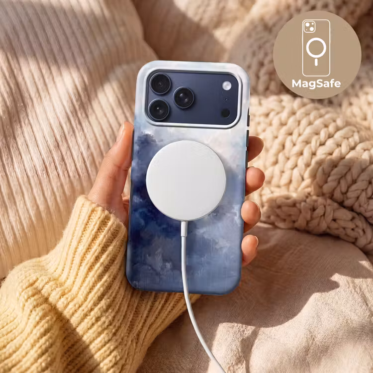 Telefoonhoesje Toughcase - Abstract - Wolken - Modern - Blauw - Kunst — 8