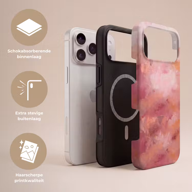 Telefoonhoesje Toughcase - Kunst - Vloeiend - Pastel - Abstract — 3