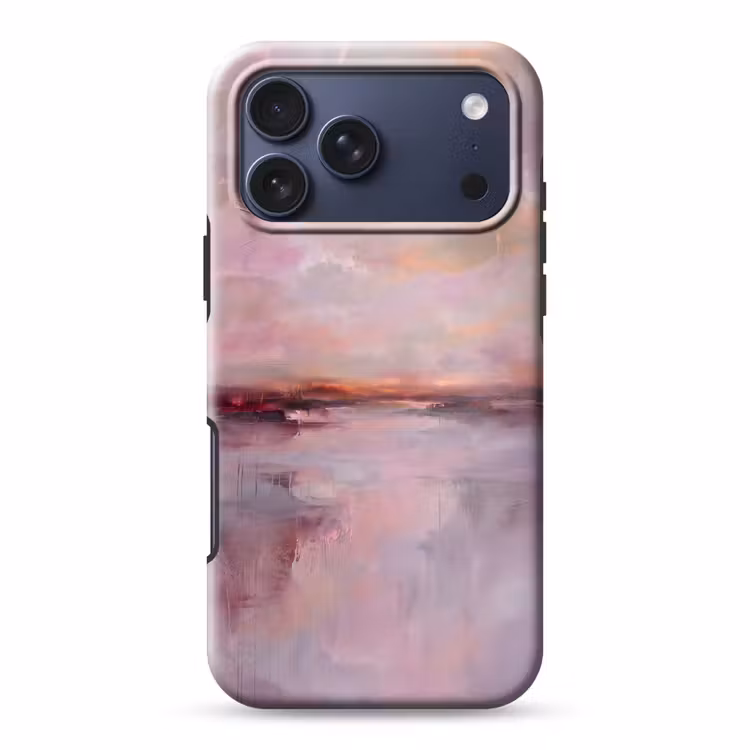 Telefoonhoesje Toughcase - Landschap - Zonsondergang - Abstract - Modern - Roze — 1
