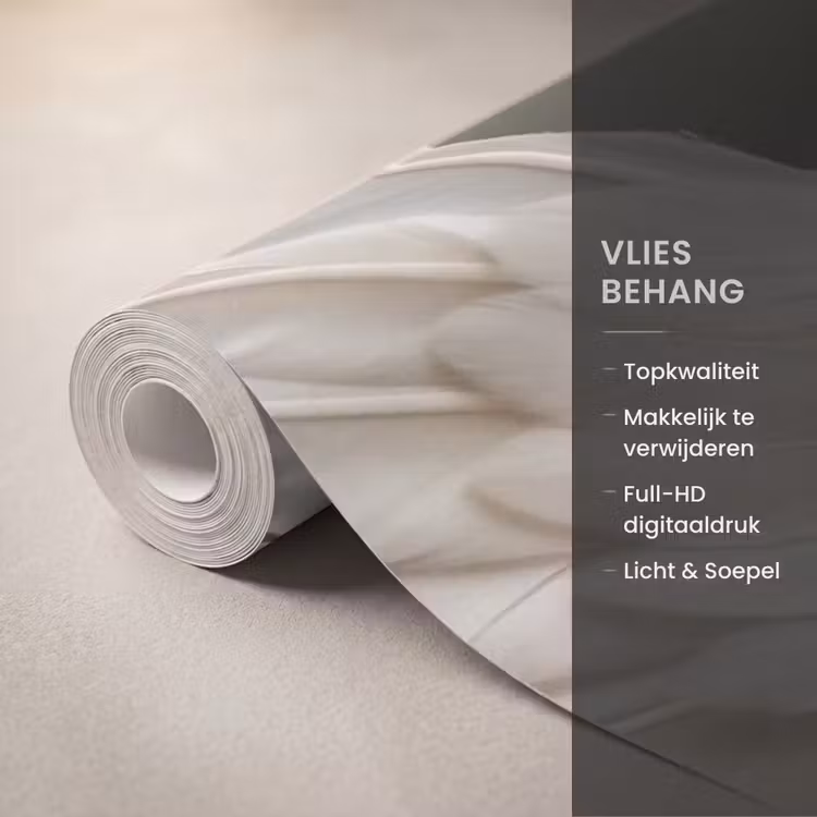 Behang - Vleugels - Vrouw - Wit β 3