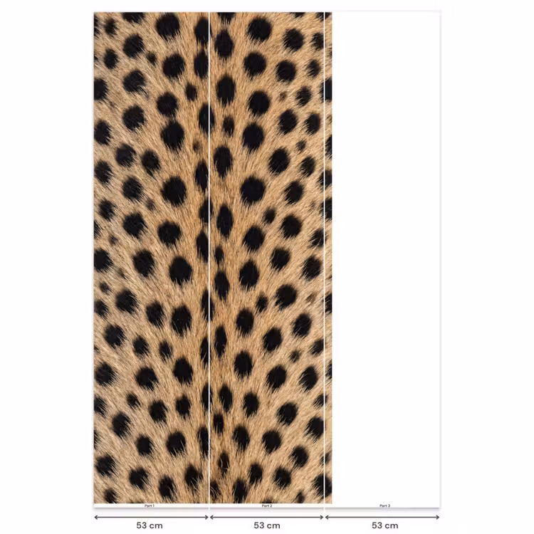 Behang - Vacht - Jachtluipaard - Zwart - Wit — 6