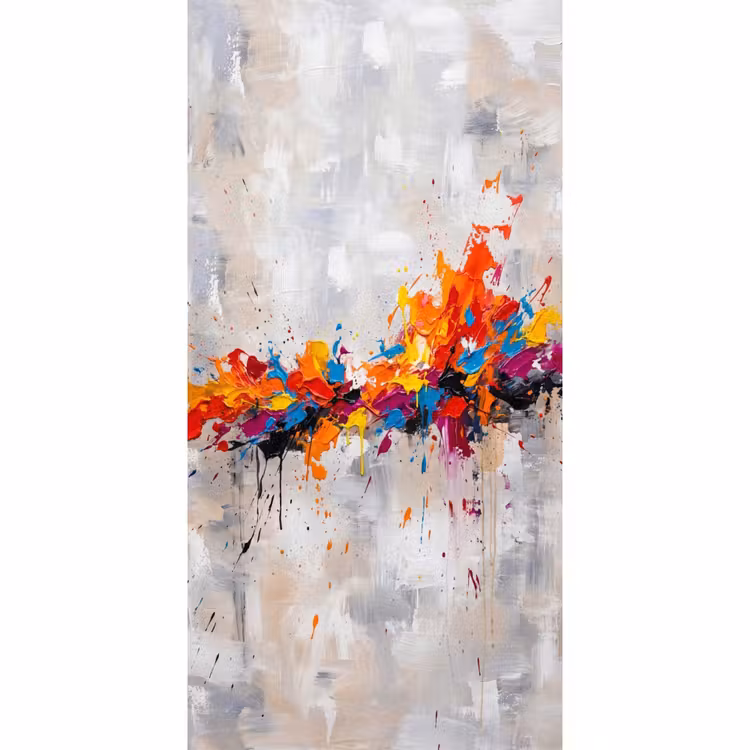 Behang - Abstract - Schilderij - Kleurrijk - Dynamisch — 2