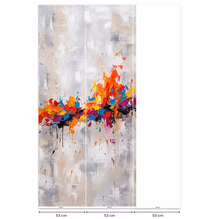 Behang - Abstract - Schilderij - Kleurrijk - Dynamisch — 6