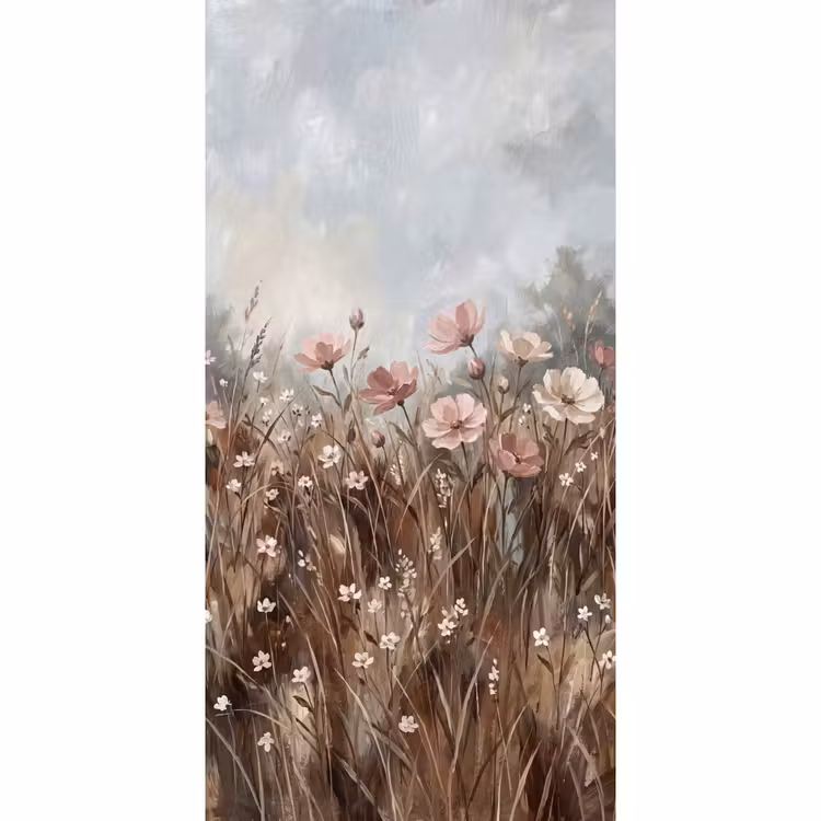 Behang - Bloemen - Botanisch - Schilderij - Pastel - Rustiek — 2