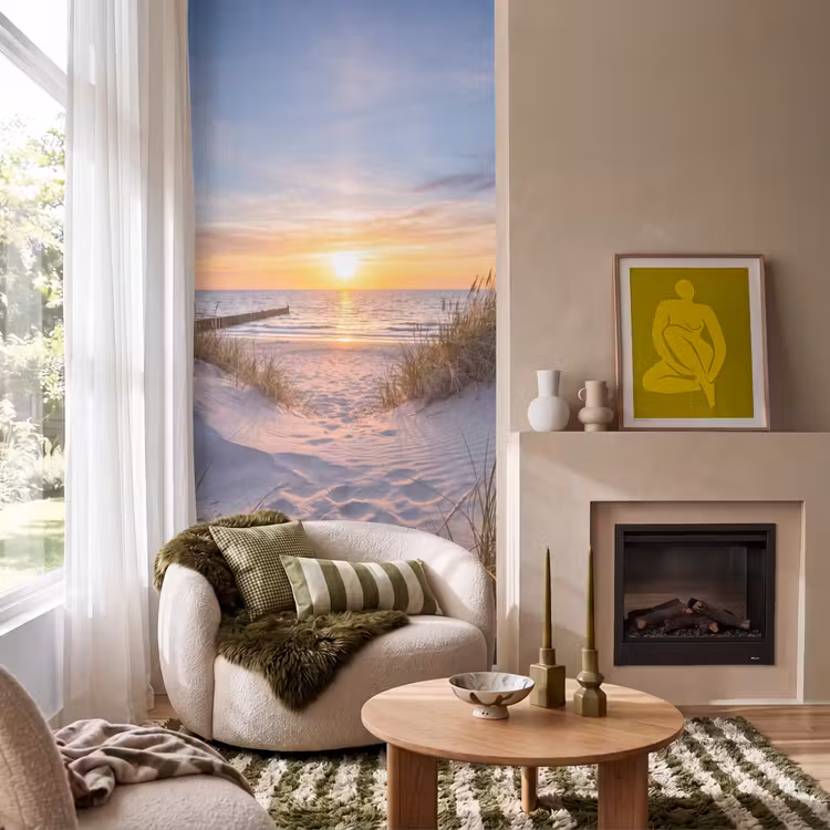 Behang - Strand - Zonsondergang - Natuur - Landschap — 1