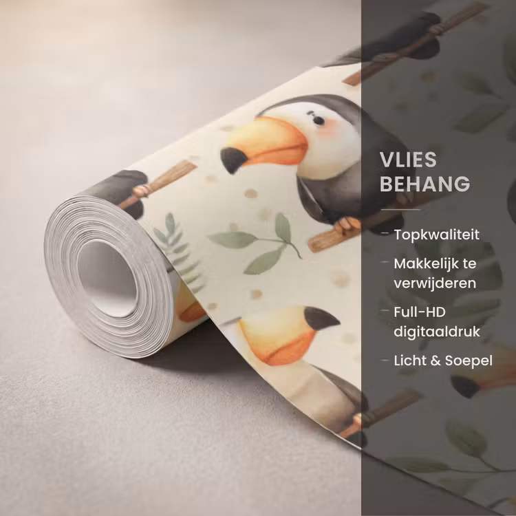 Behang - Toekans - Exotisch - Kleurrijk — 3