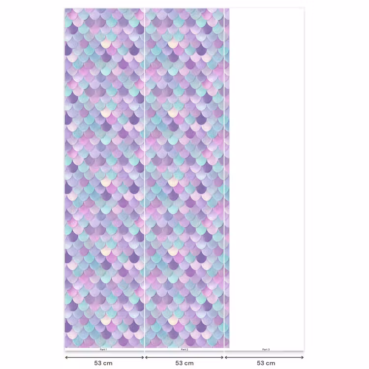 Behang - Dromerig - Zeemeermin - Pastel — 6