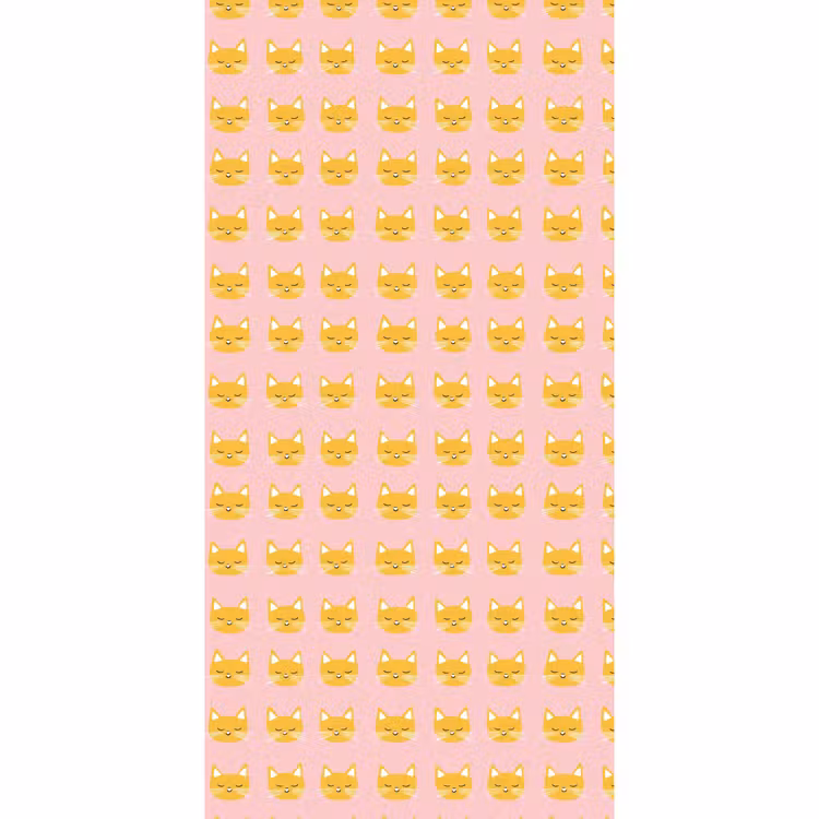 Behang - Katten - Patroon - Roze — 2