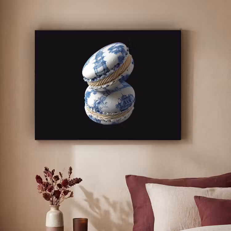 Art Frame - Eten - Macarons - Delfts blauw - Koekjes — 3