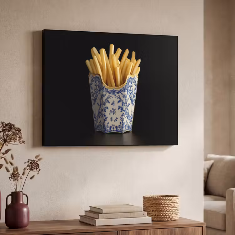 Art Frame - Friet - Porselein - Delfts blauw - Eten — 7