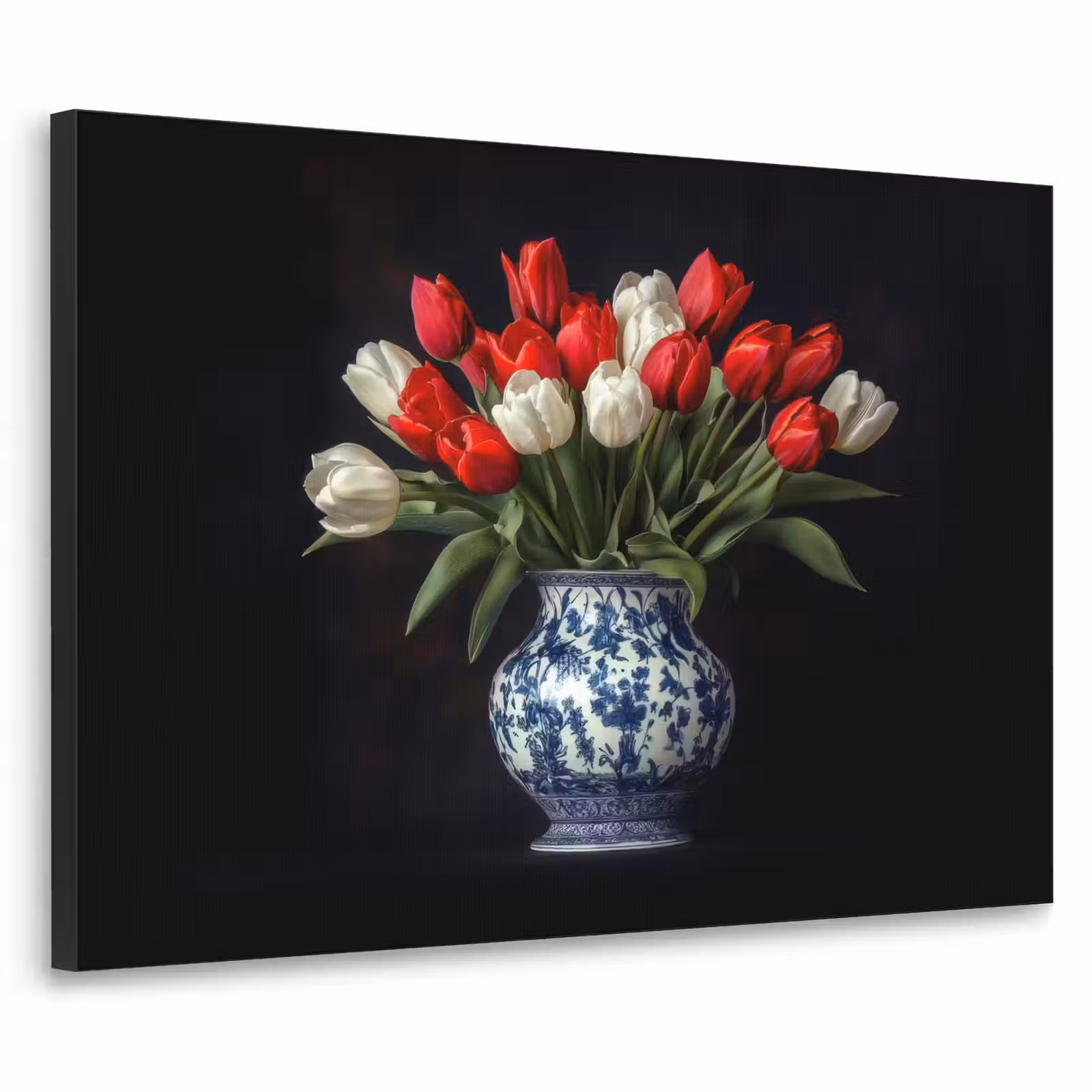 Art Frame - Rode - Bloemen - Tulpen - Vaas — 1