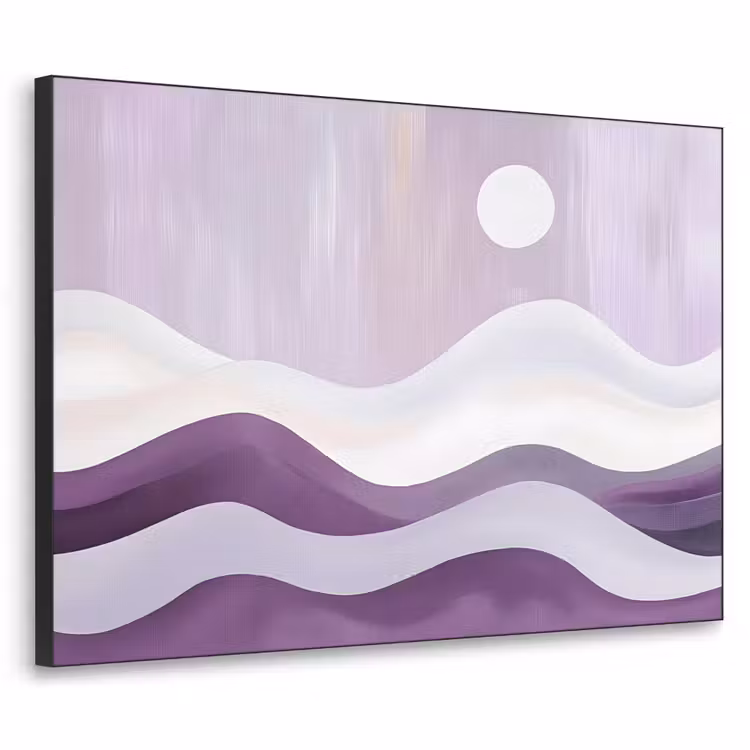 Art Frame - Golven - Heuvels - Abstract - Paars — 1