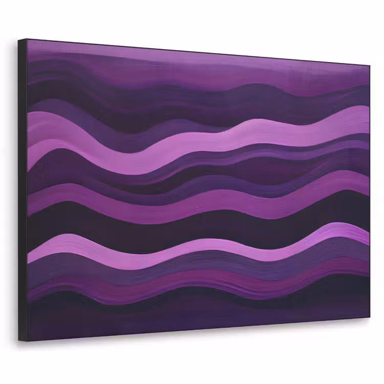 Art Frame - Lijnen - Golven - Paars - Abstract — 1