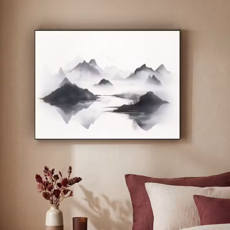 Art Frame - Bergen - Mistig - Water - Wit — 3