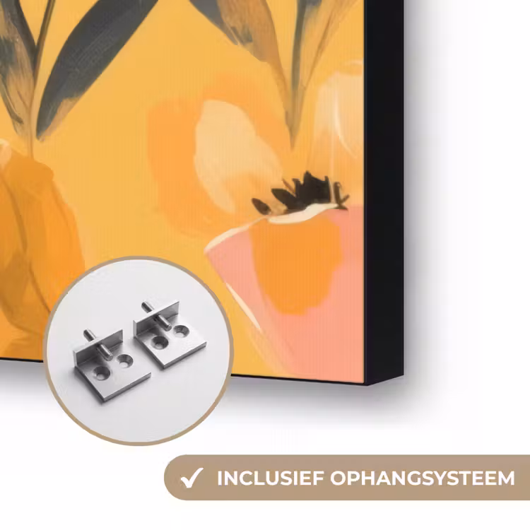 Art Frame - Bloemen - Geschilderd - Geel — 6