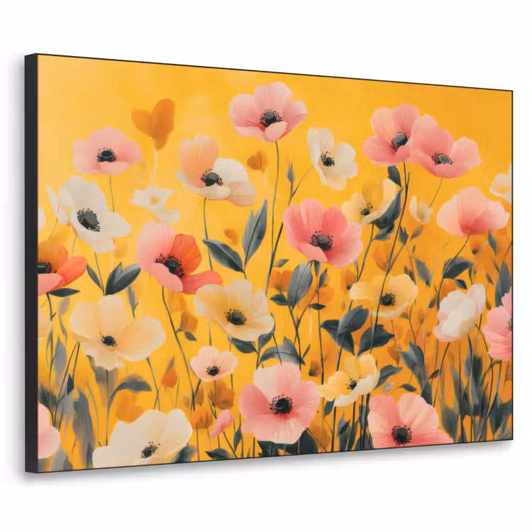 Art Frame - Bloemen - Veld - Geel — 1