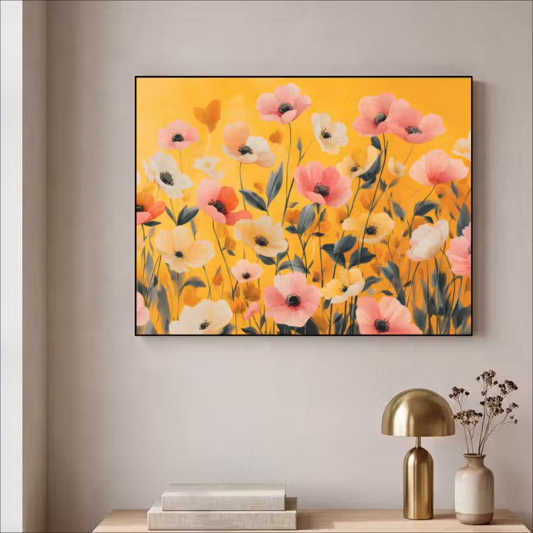 Art Frame - Bloemen - Veld - Geel — 5