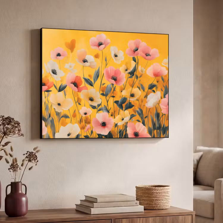 Art Frame - Bloemen - Veld - Geel — 7